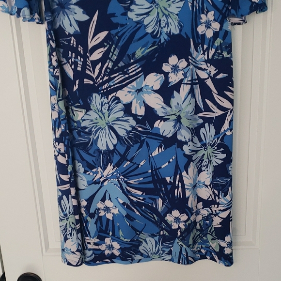 Cappagallo Blue Floral Dress - Picture 6 of 7